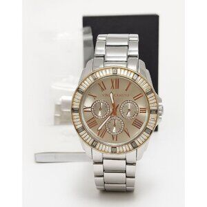 Vince Camuto Swarovski Crystal Bracelet Watch Silver-Tone Women’s Multi-Function